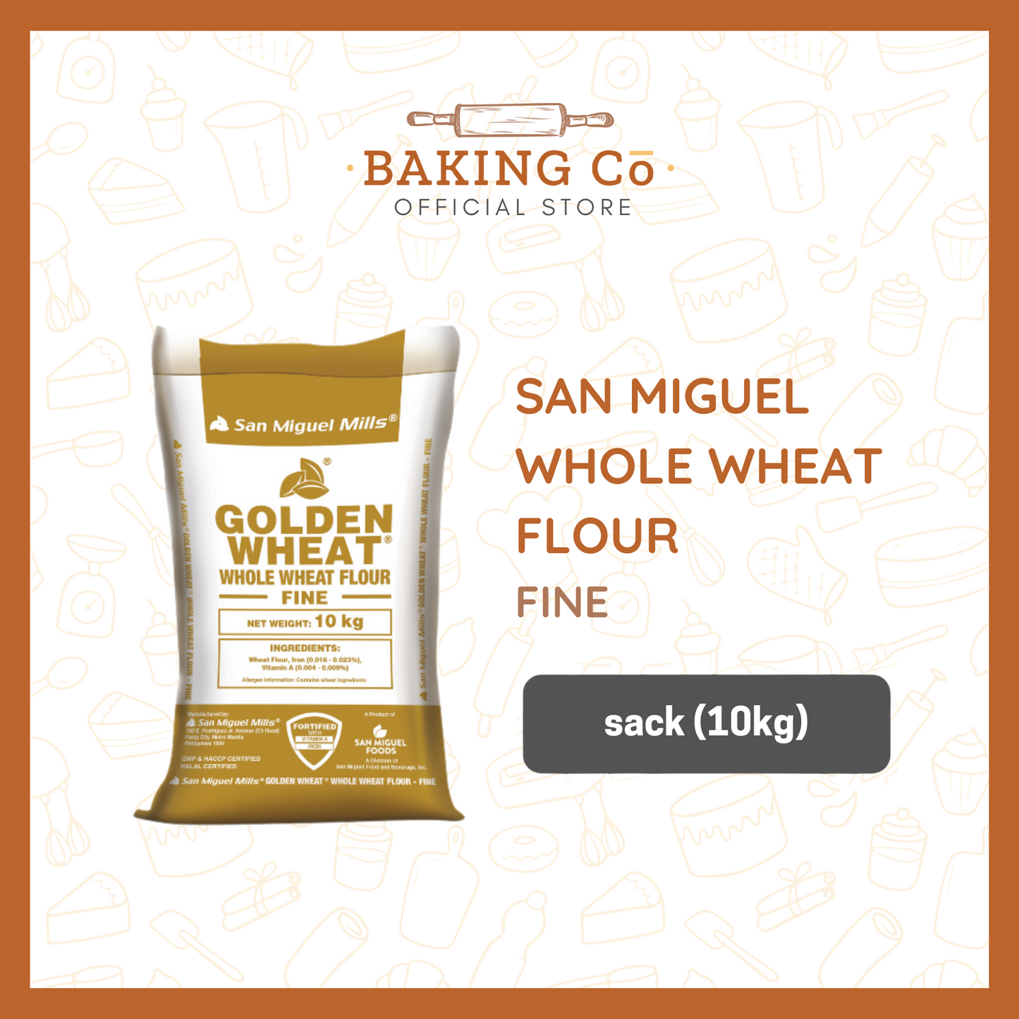 San Miguel Mills Whole Wheat Flour (Fine) 10kg