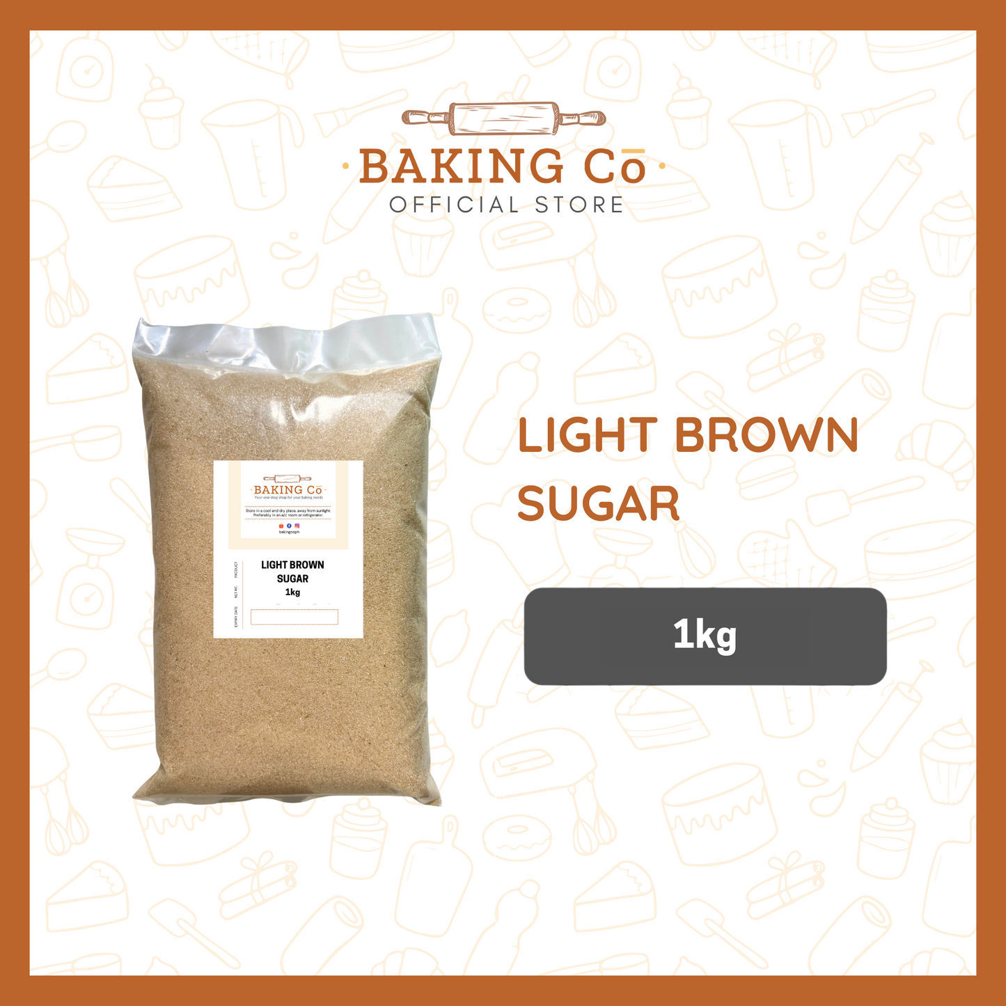 Baking Cō Light Brown Sugar