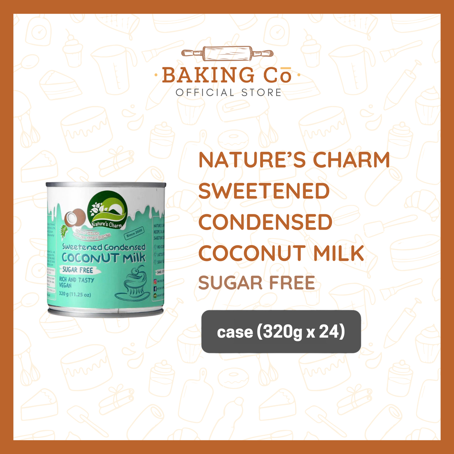 Nature's Charm Sweetened Condensed Coconut Milk Sugar Free