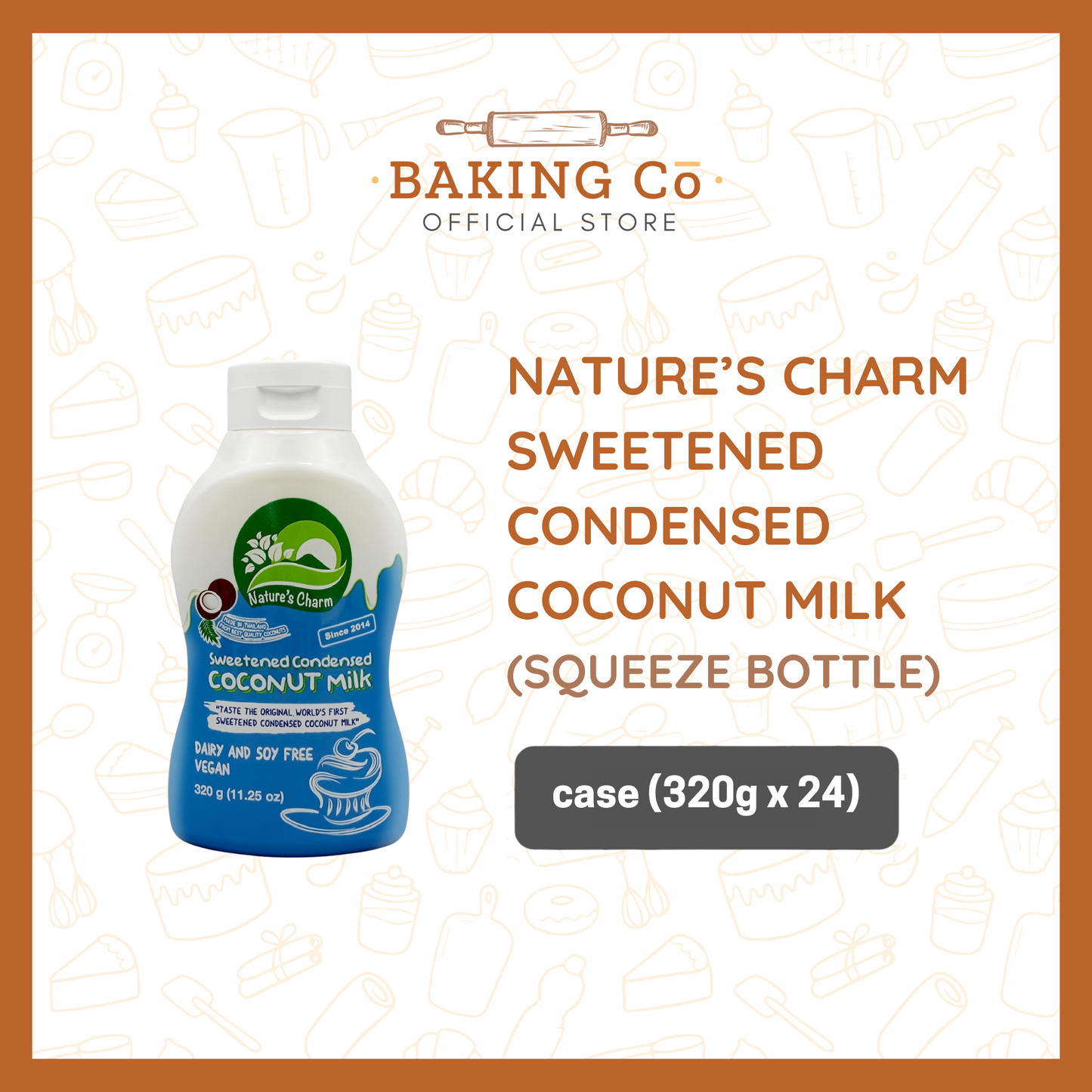 Nature's Charm Sweetened Condensed Coconut Milk (Squeeze Bottle)