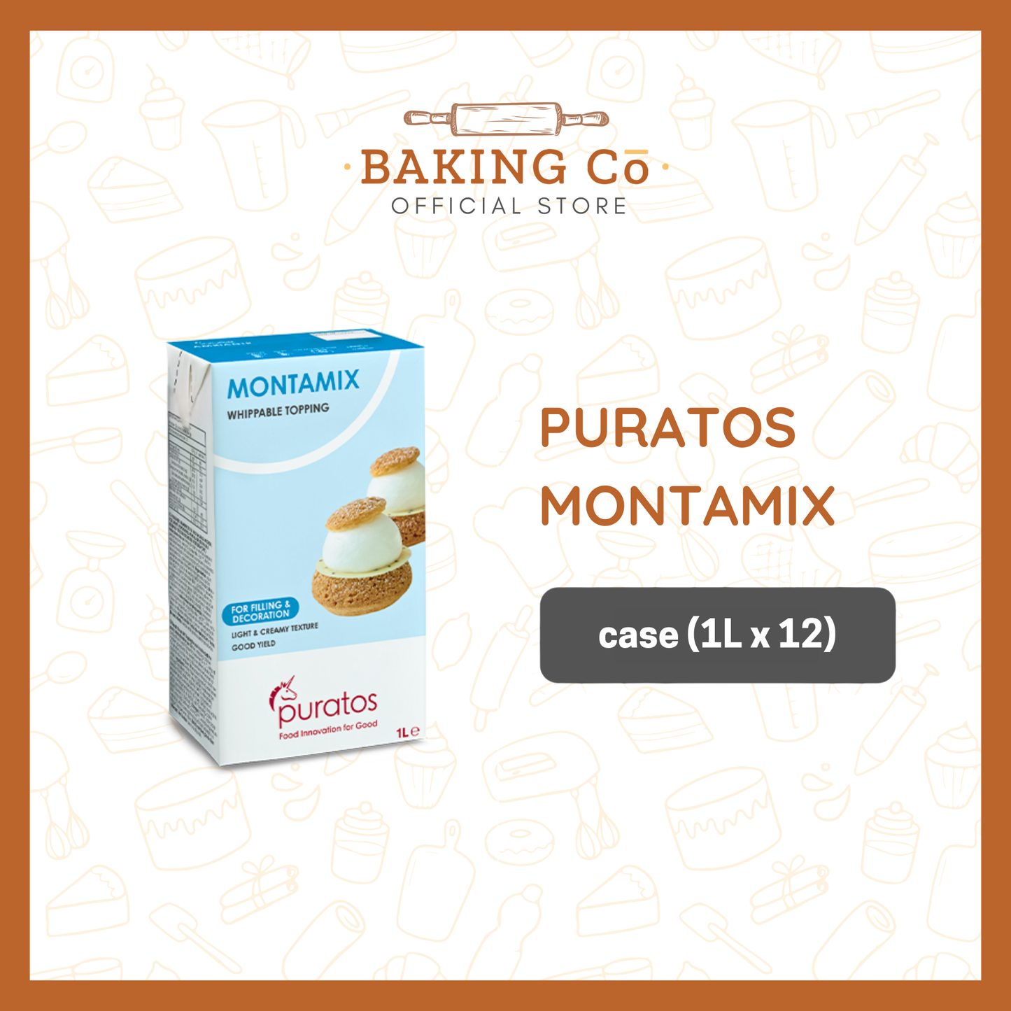 Puratos Montamix Non-Dairy Whipping Cream
