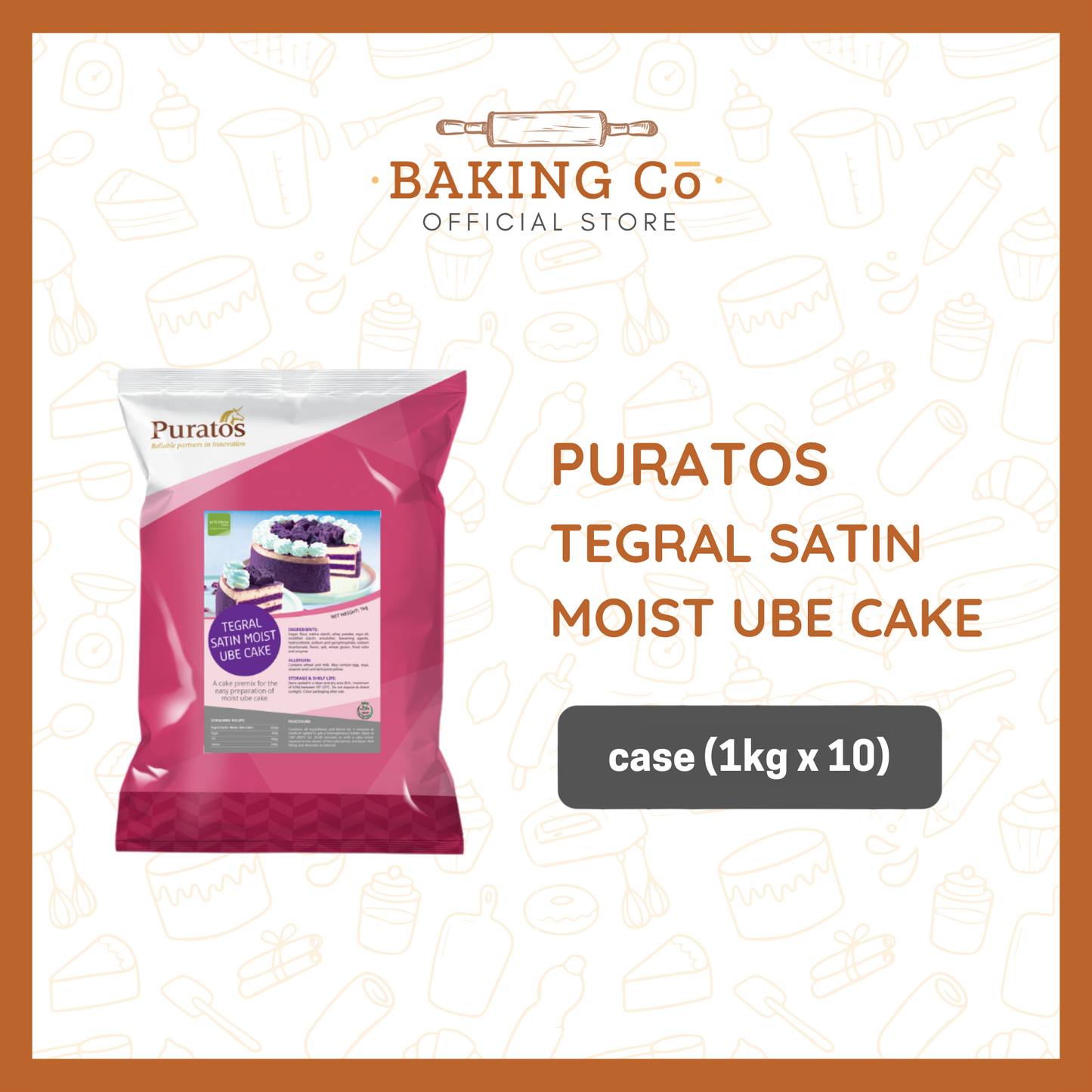 Puratos Tegral Satin Moist Ube Cake