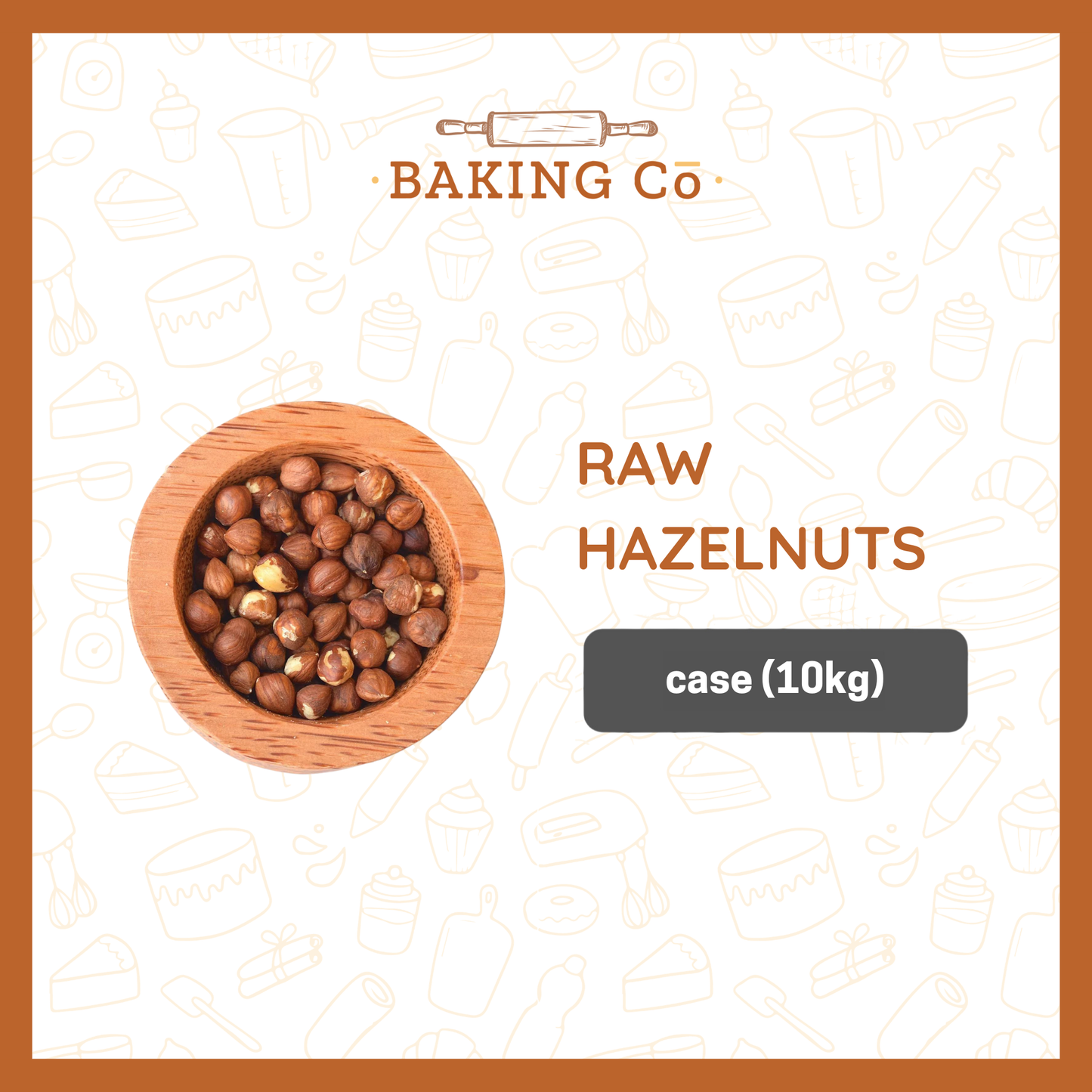 Baking Cō Raw Hazelnuts