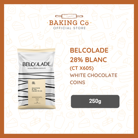 Belcolade 28% White Chocolate Coins