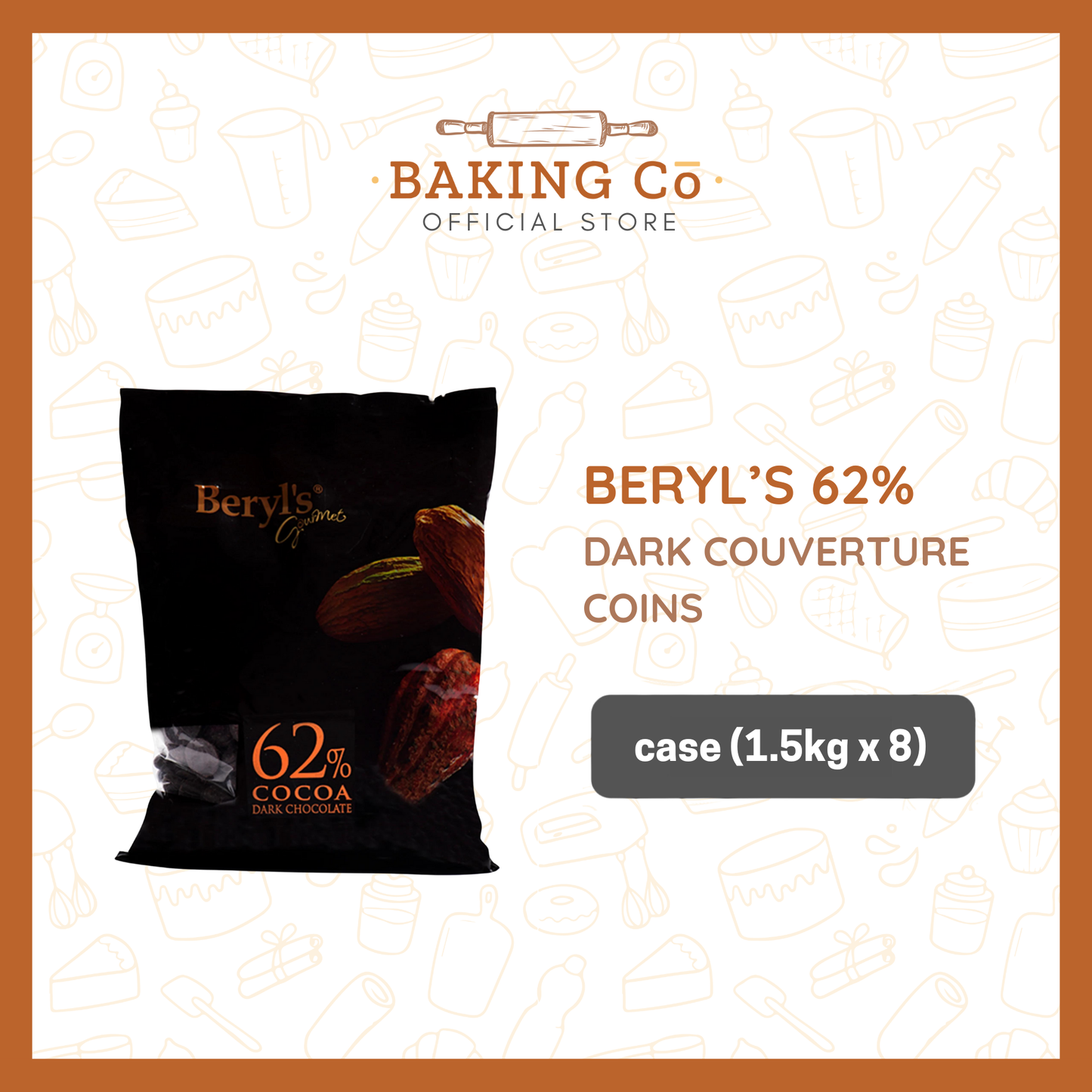 Beryl's 62% Dark Chocolate Coins