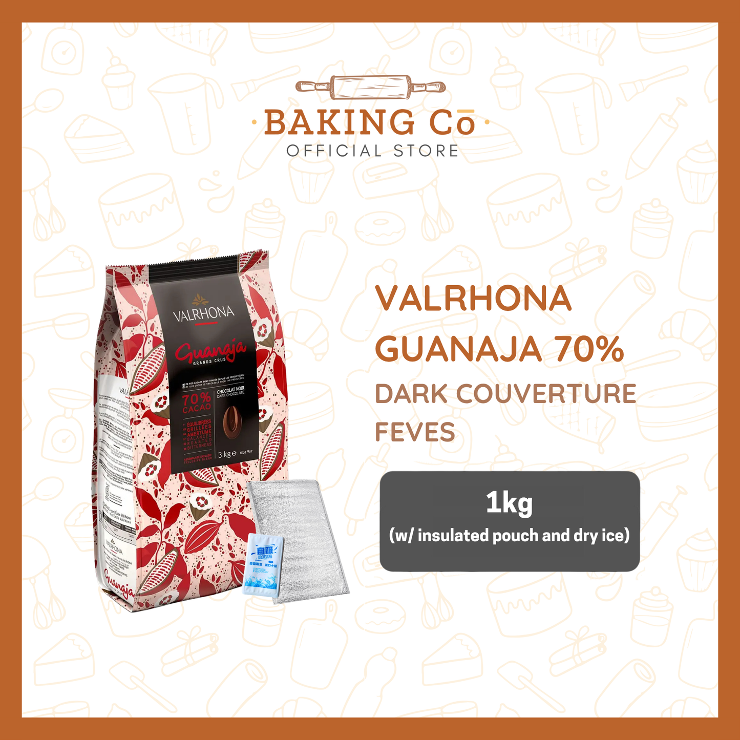 Valrhona Guanaja 70% Dark Chocolate Feves
