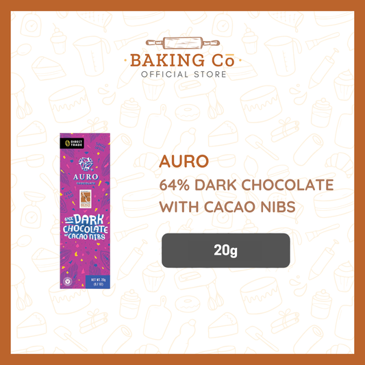 Auro 64% Dark Chocolate w/ Cacao Nibs