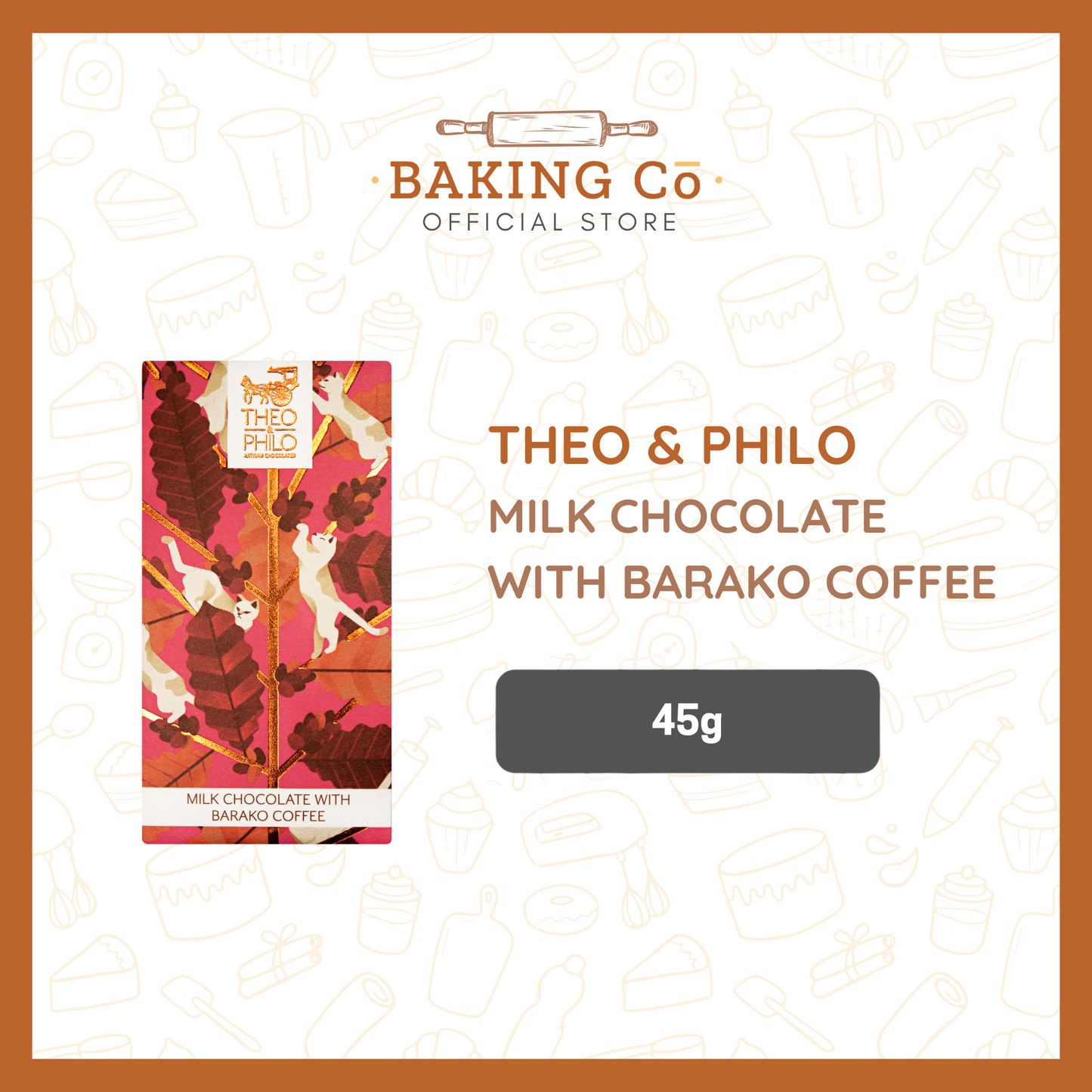 Theo & Philo Milk Chocolate w/ Barako Coffee