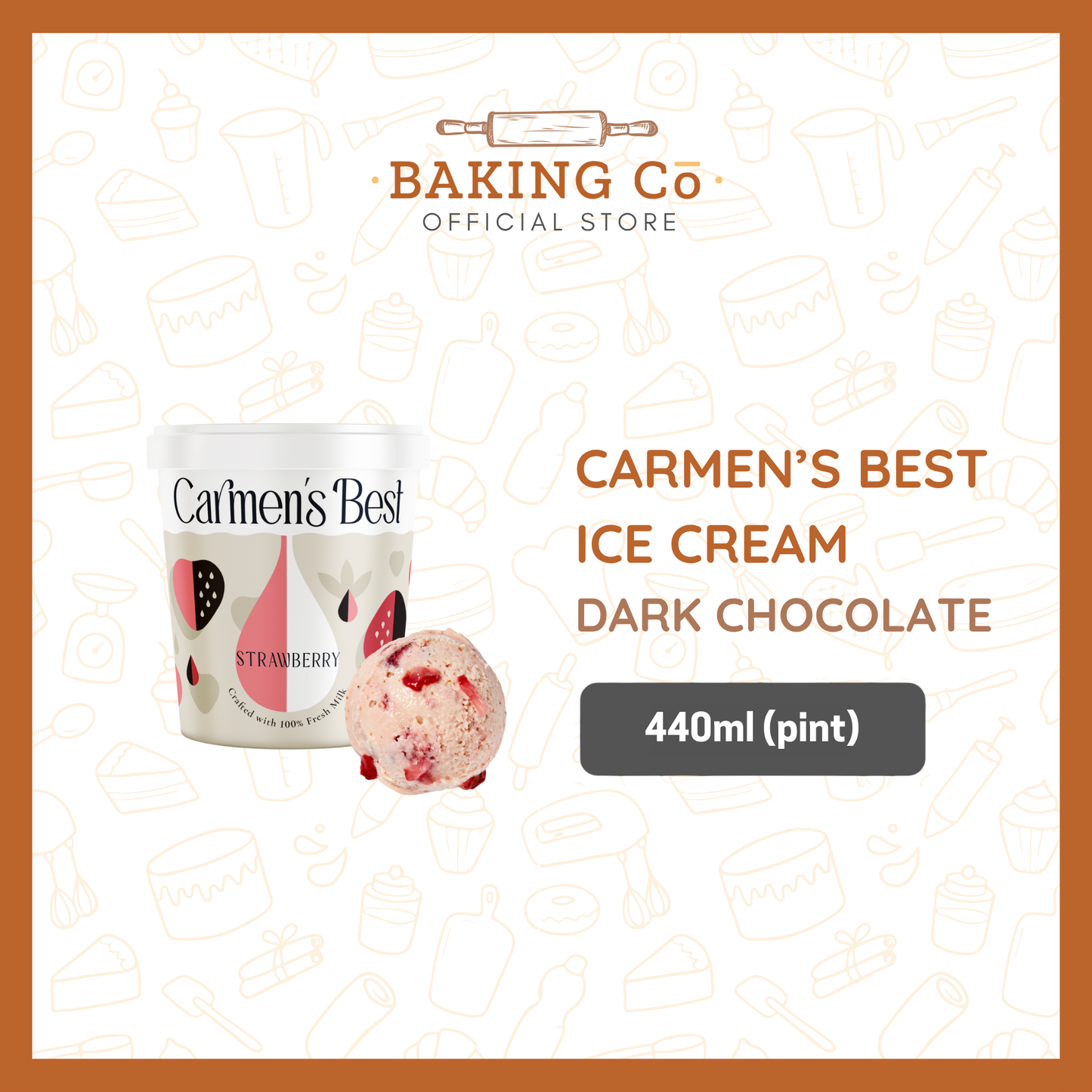 Carmen's Best Strawberry Ice Cream