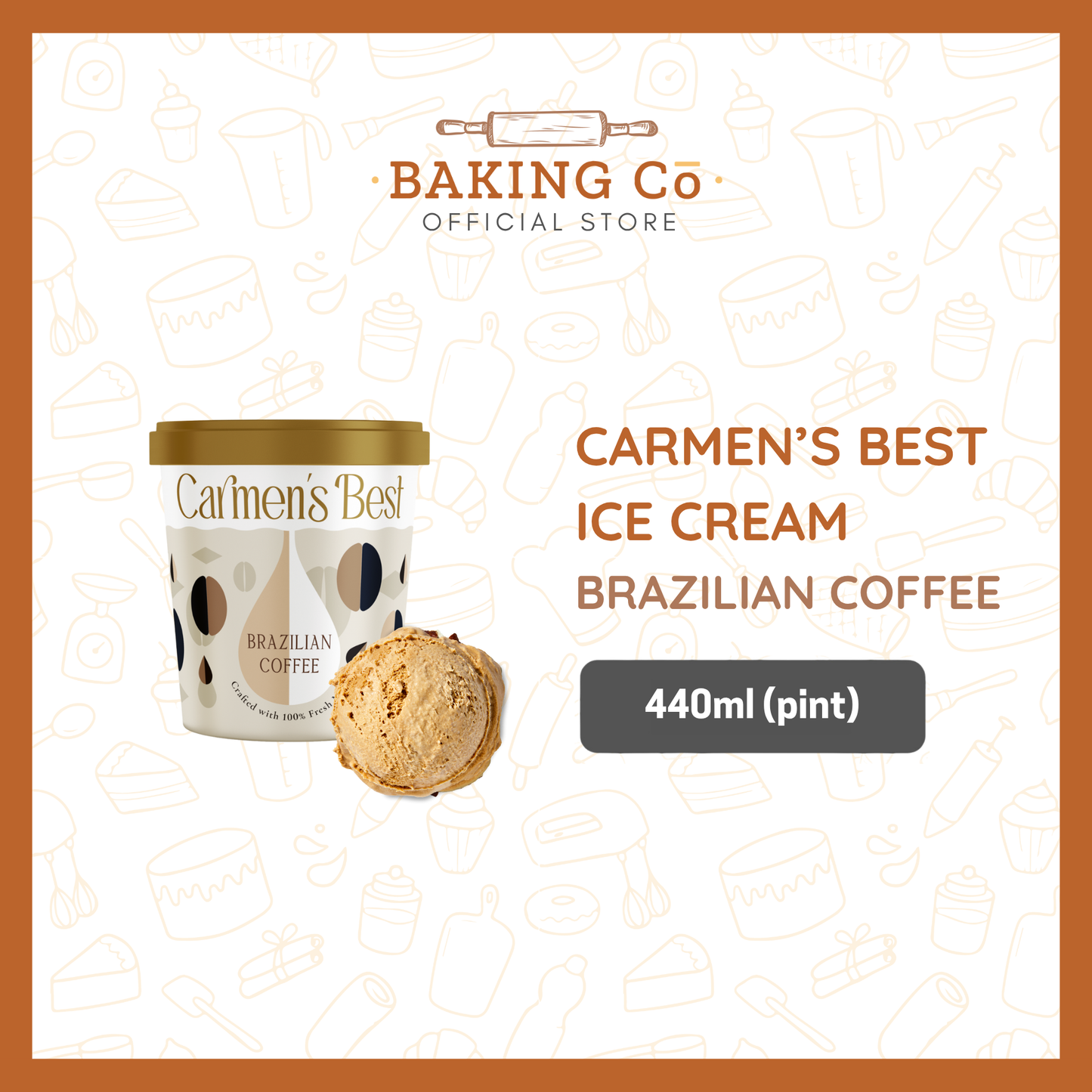 Carmen's Best Brazilian Coffee Ice Cream 115ml