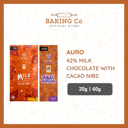 Auro 42% Milk Chocolate w/ Cacao Nibs