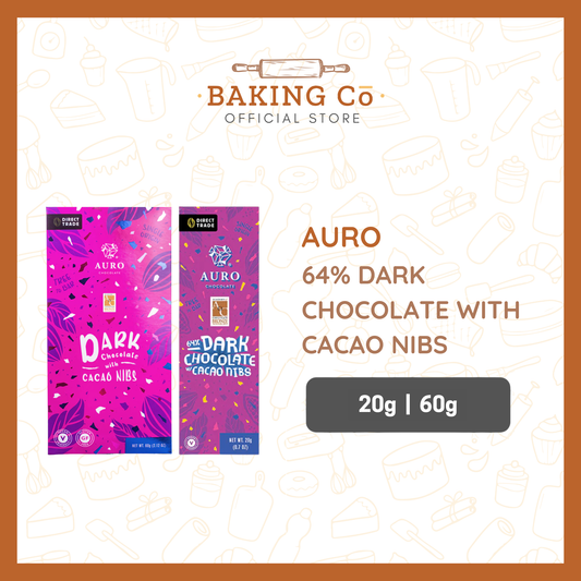 Auro 64% Dark Chocolate w/ Cacao Nibs