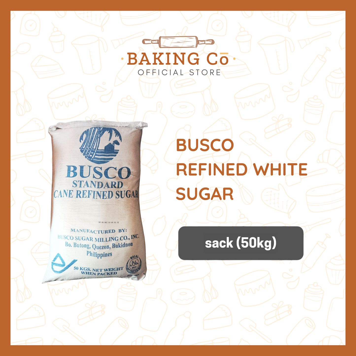 Busco Refined White Sugar 50kg
