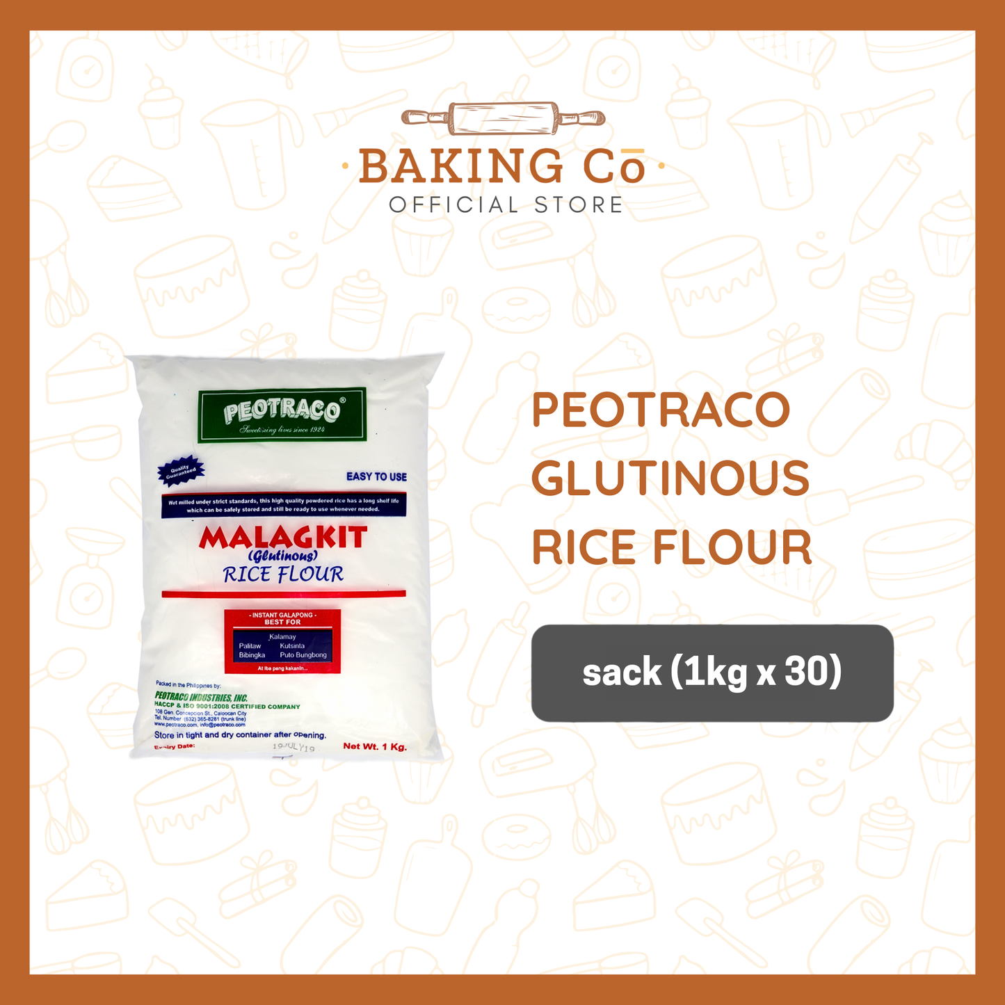 Peotraco Glutinous/Malagkit Rice Flour