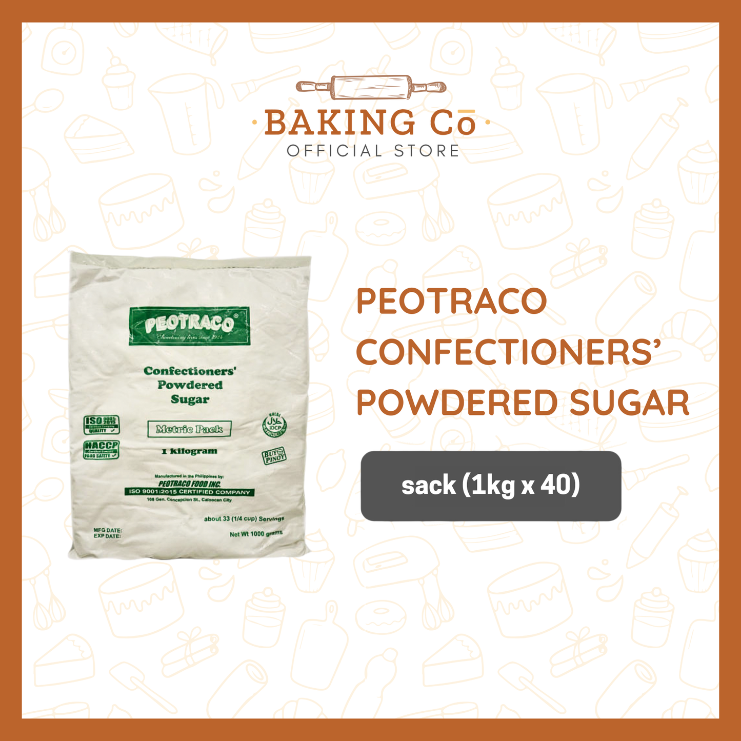 Peotraco Powdered Sugar