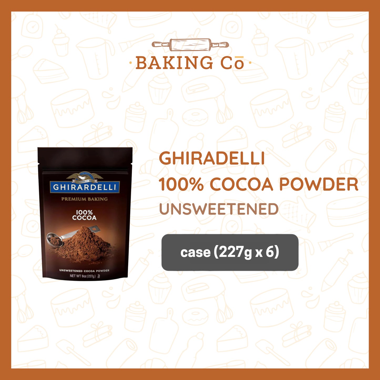 Ghirardelli Premium Baking 100% Unsweetened Cocoa Powder