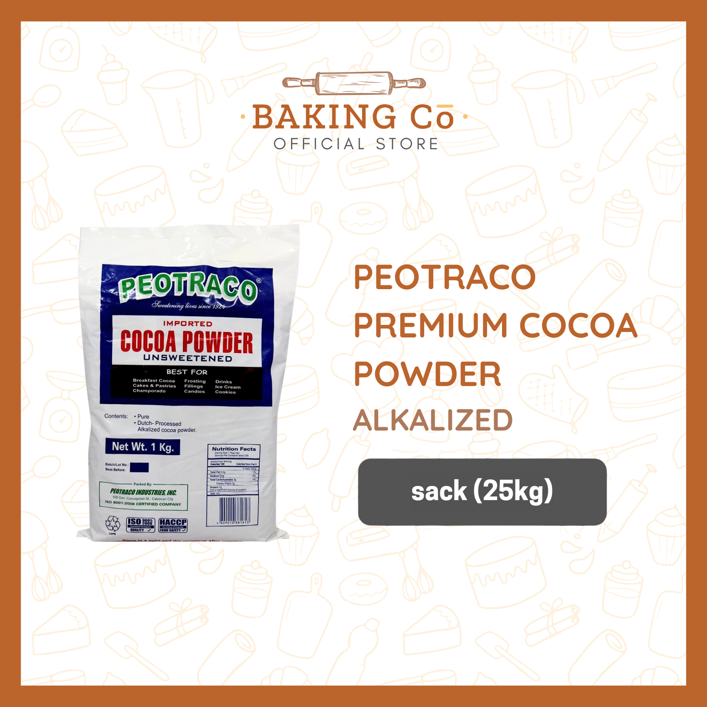 Peotraco Premium Cocoa Powder