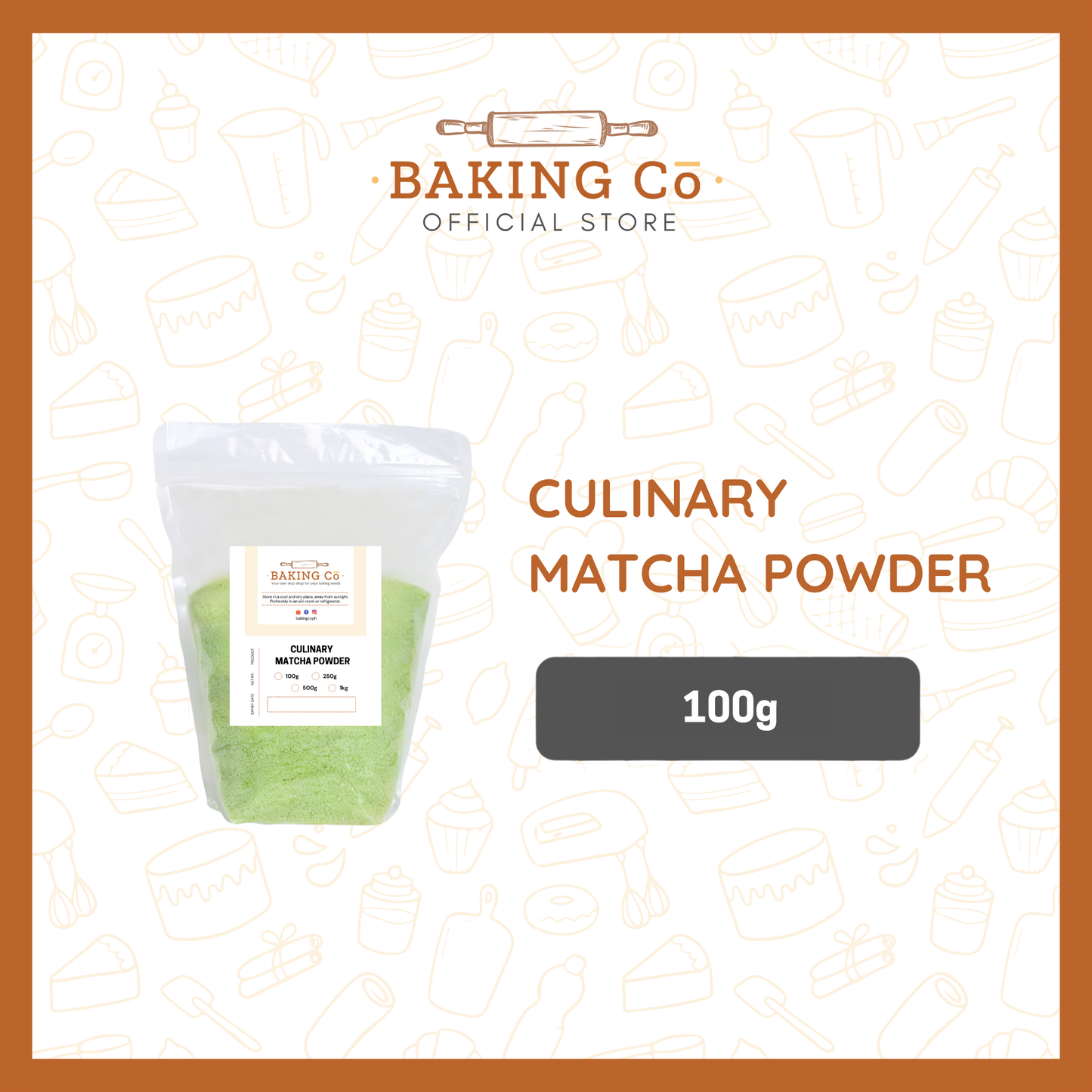 Baking Cō Culinary Matcha Powder