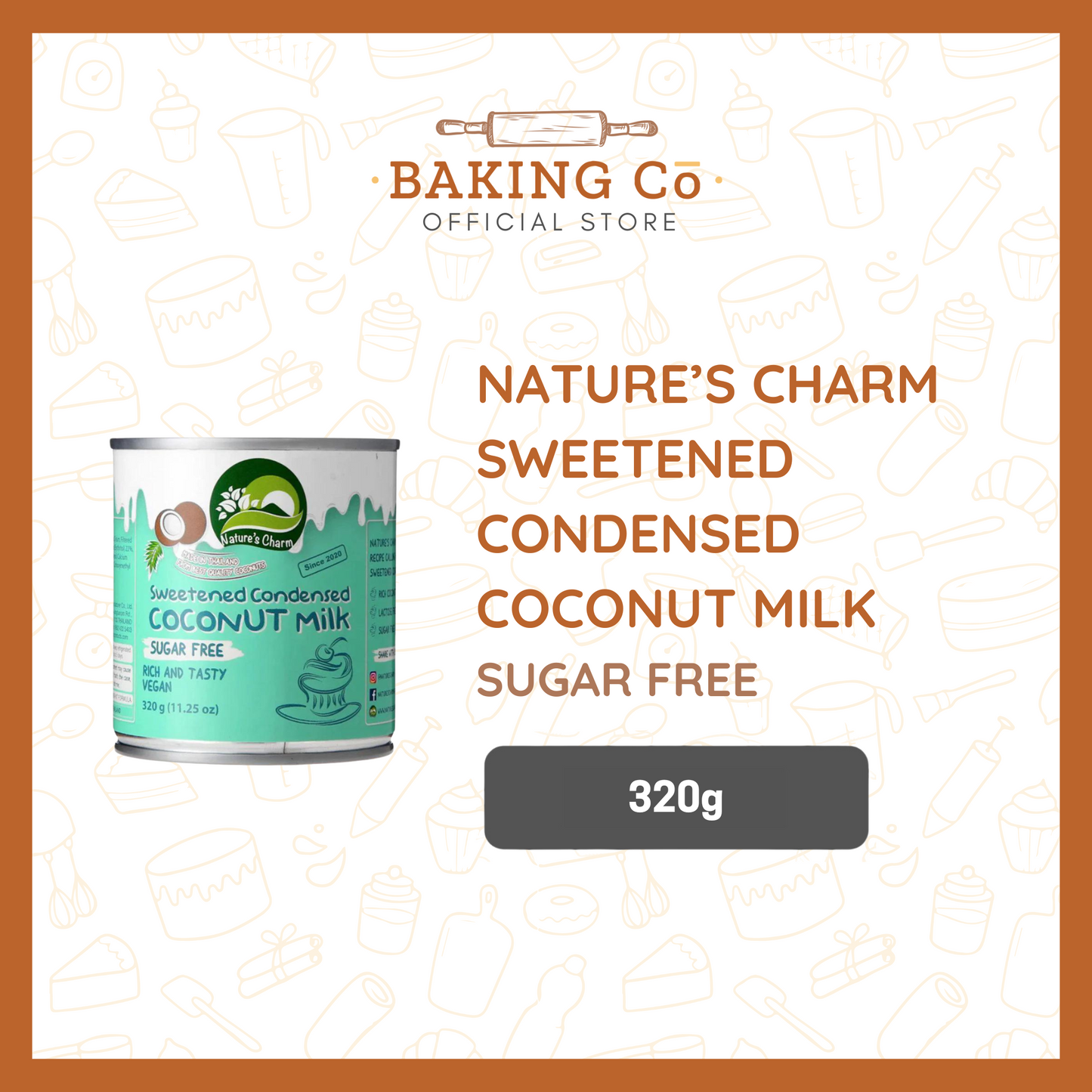 Nature's Charm Sweetened Condensed Coconut Milk Sugar Free