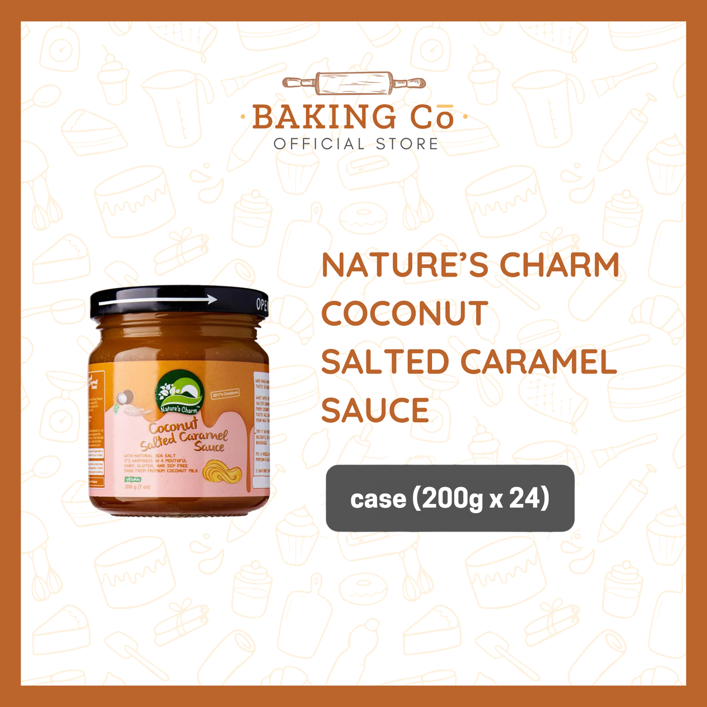 Nature's Charm Coconut Salted Caramel Sauce