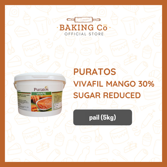 Puratos Vivafil Mango 30% Sugar Reduced pail (5kg