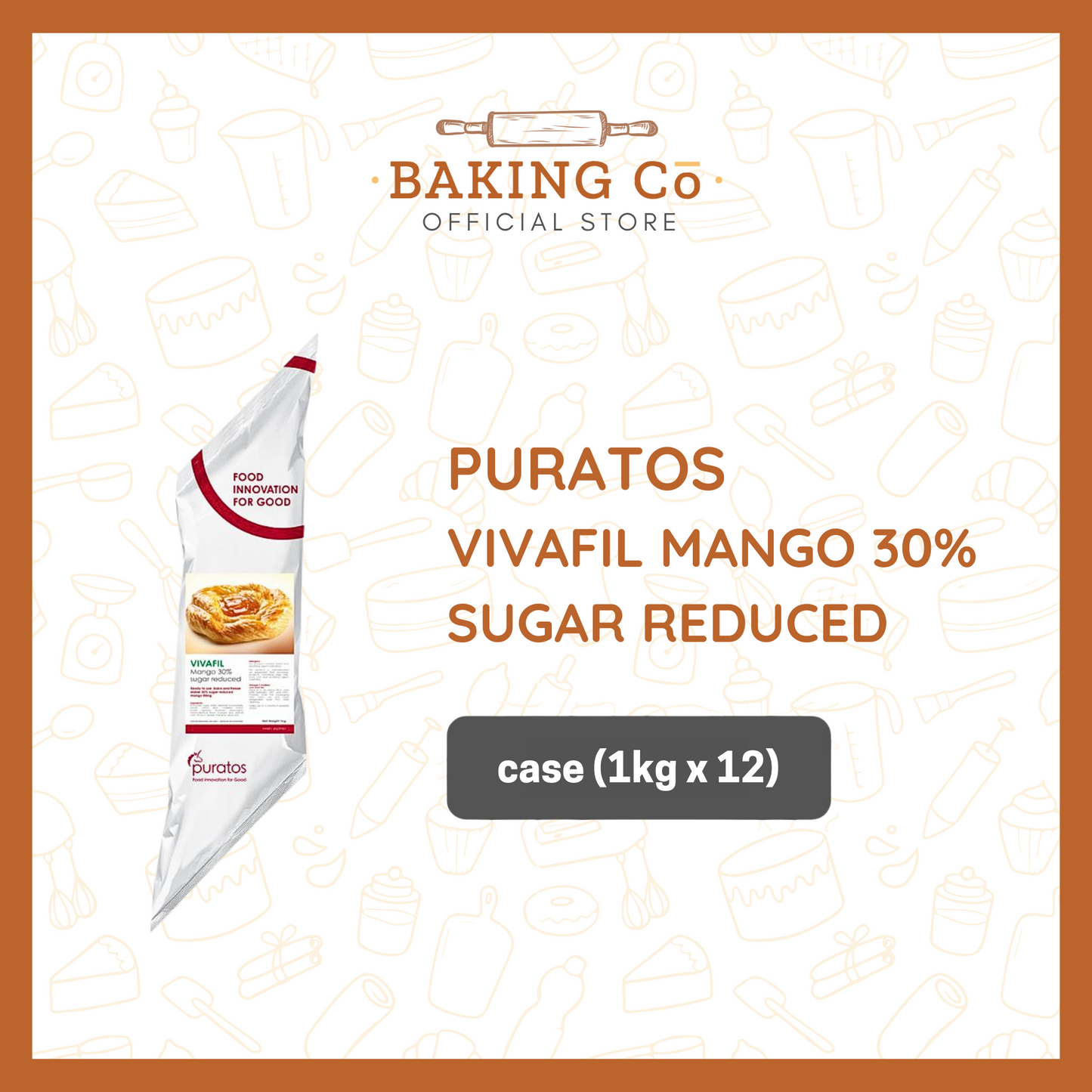 Puratos Vivafil Mango 30% Sugar Reduced 1kg