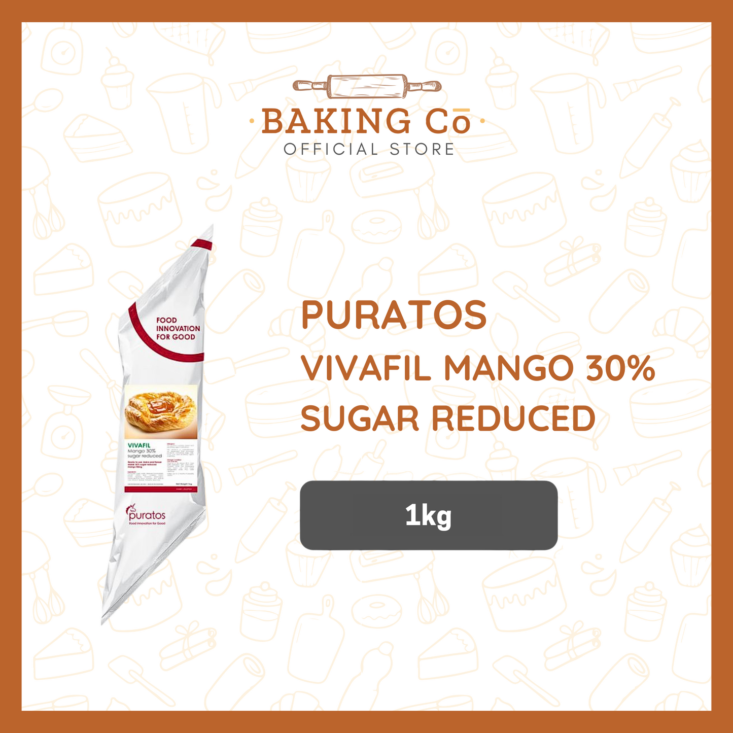 Puratos Vivafil Mango 30% Sugar Reduced 1kg