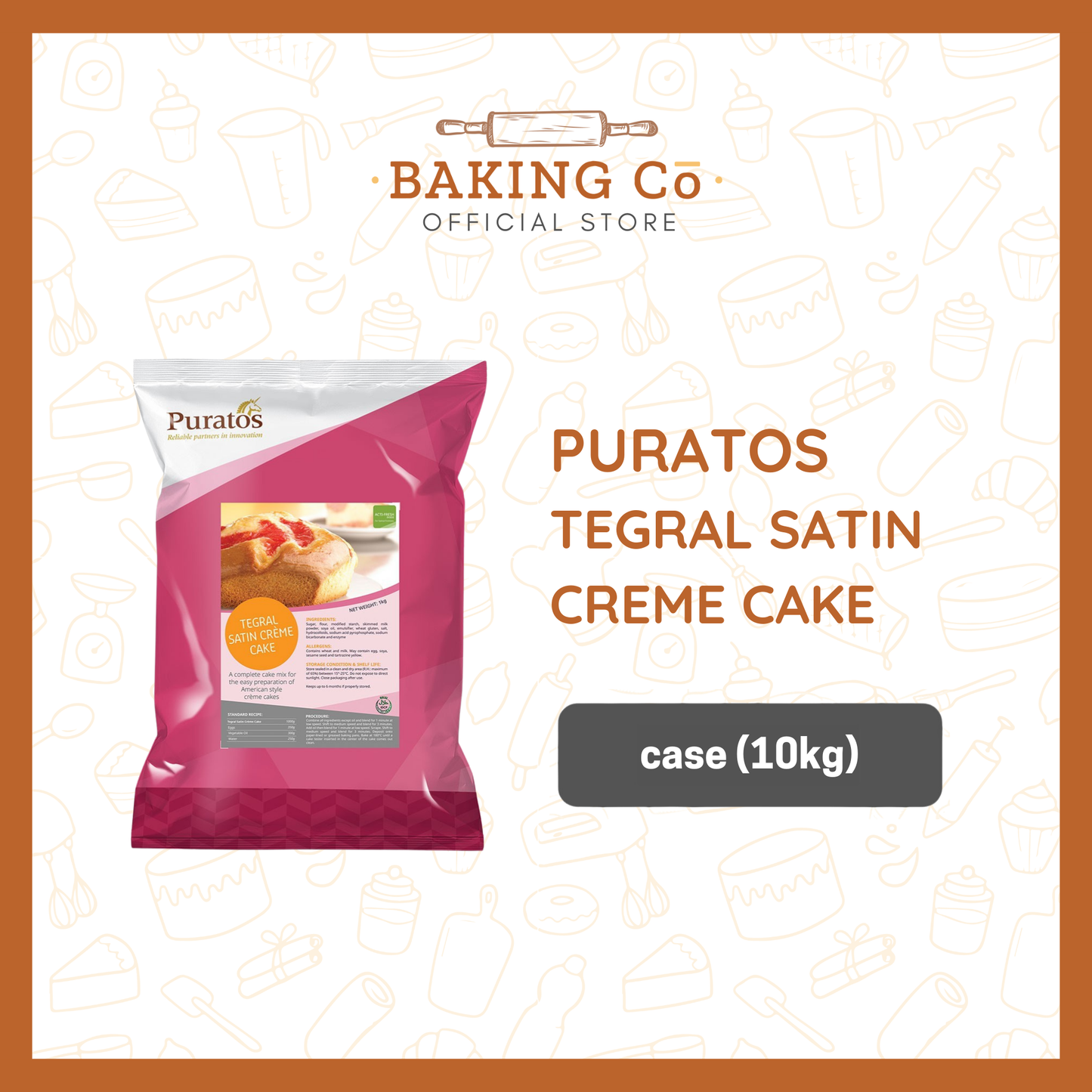 Puratos Tegral Satin Crème Cake