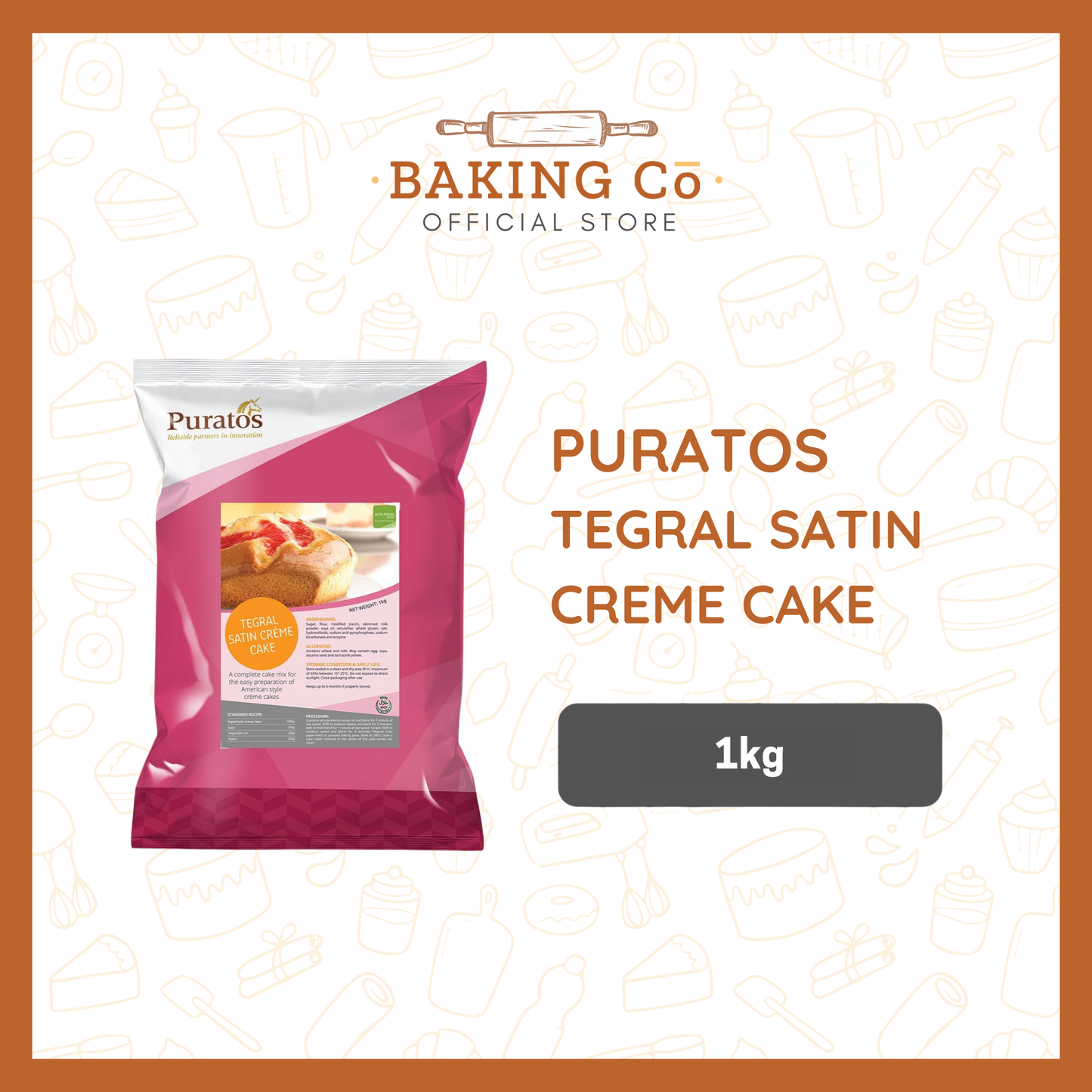 Puratos Tegral Satin Crème Cake