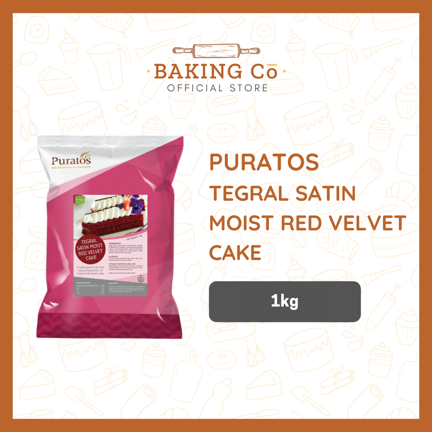 Puratos Tegral Satin Moist Red Velvet Cake