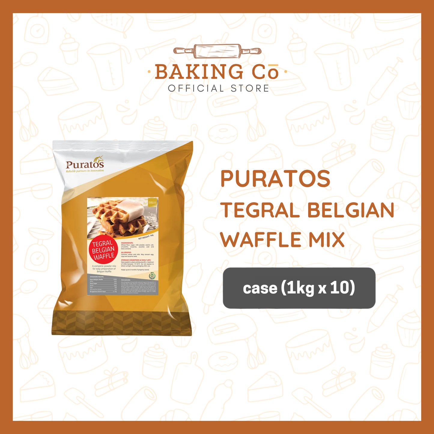Puratos Tegral Belgian Waffle Mix