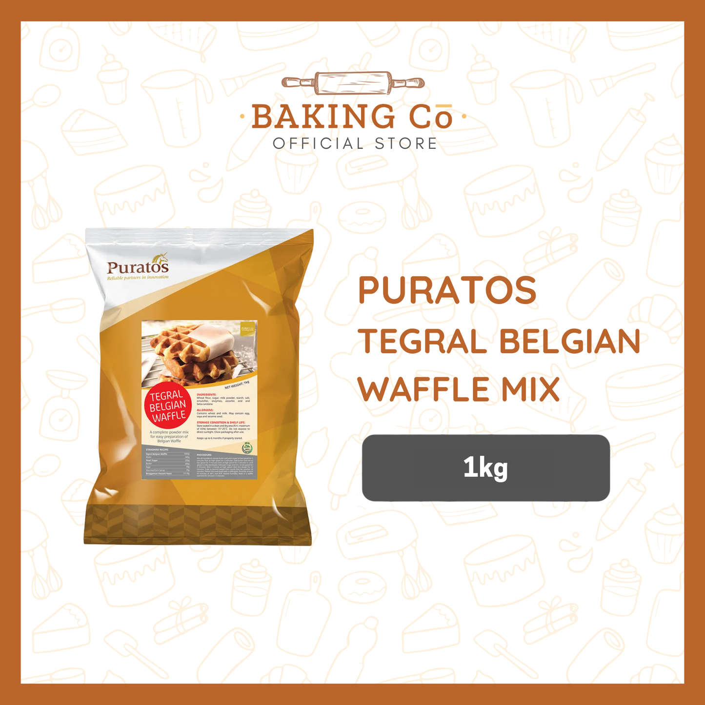 Puratos Tegral Belgian Waffle Mix