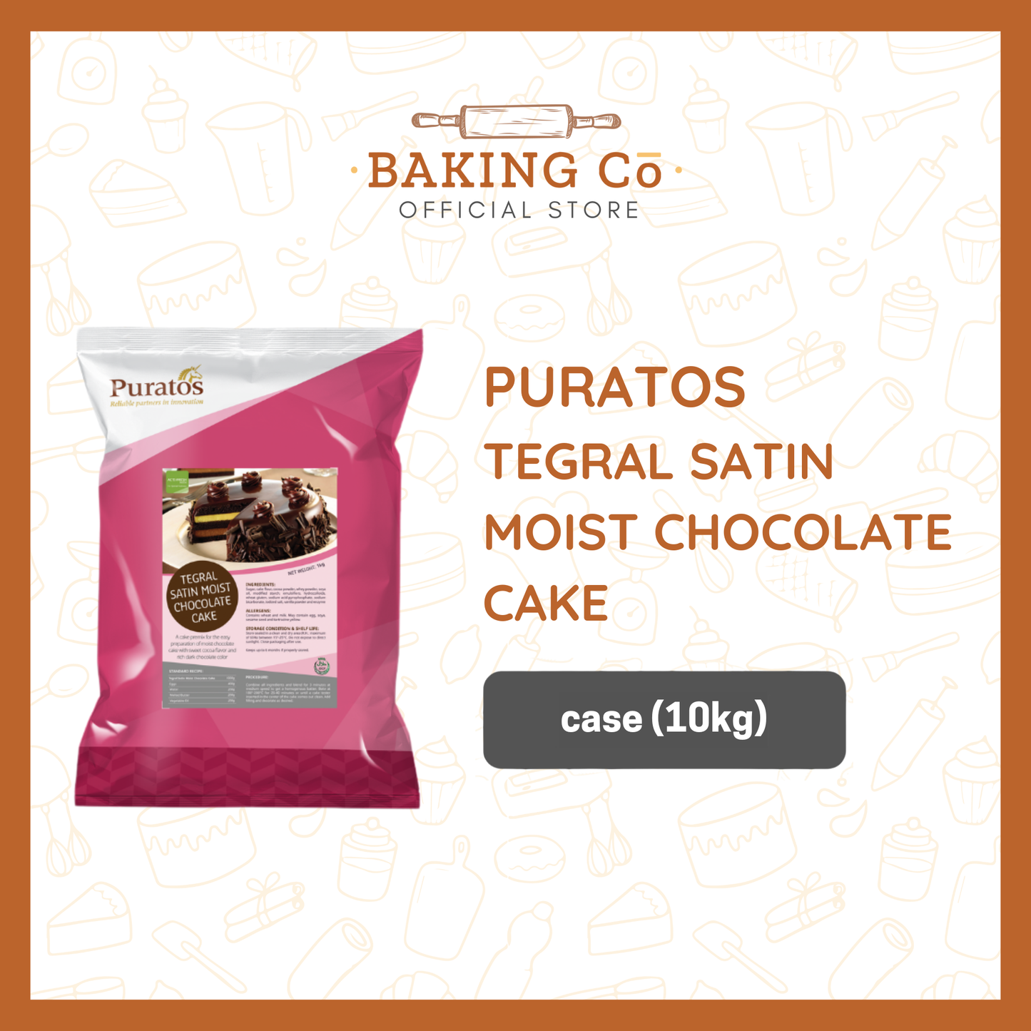Puratos Tegral Satin Moist Chocolate Cake