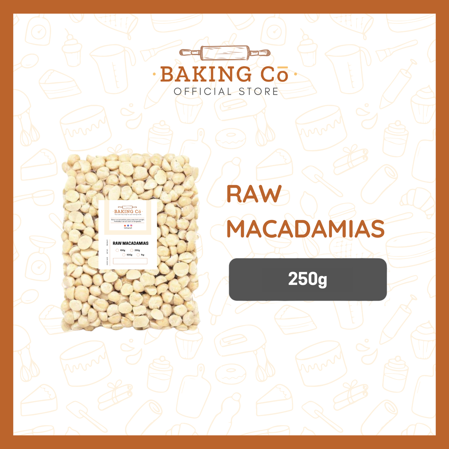 Baking Cō Raw Macadamias