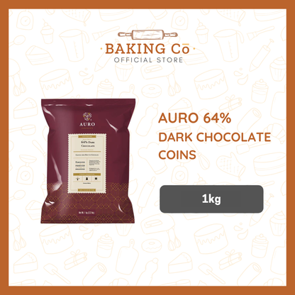Auro Chocolate 64% Dark Chocolate Coins