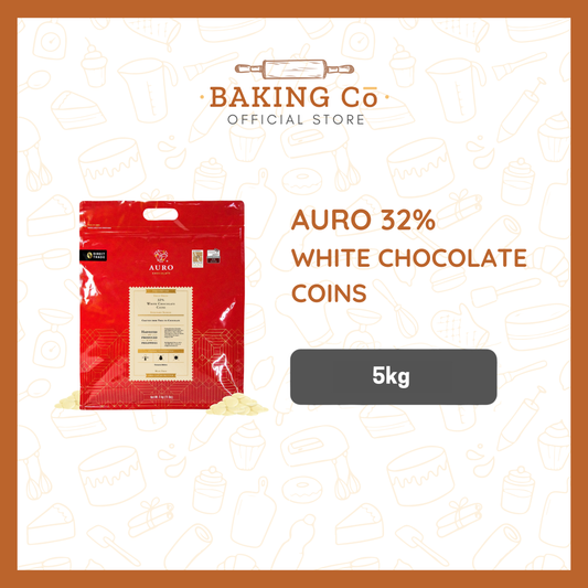 Auro Chocolate 32% White Chocolate Coins