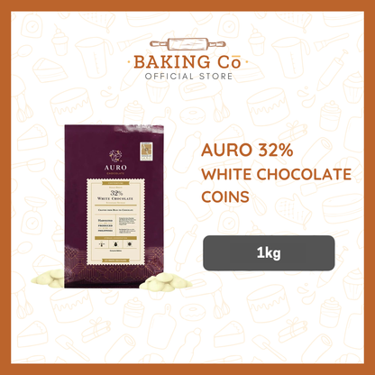 Auro Chocolate 32% White Chocolate Coins