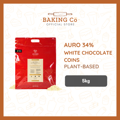 Auro 34% Plant-Based White Chocolate Coins