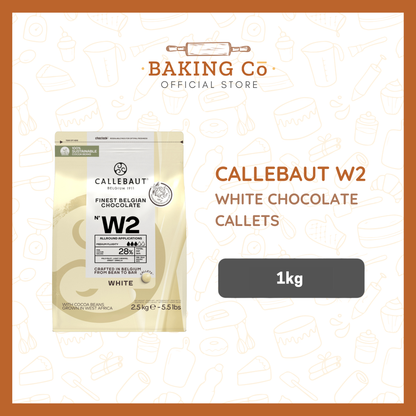 Callebaut W2 White Chocolate Callets