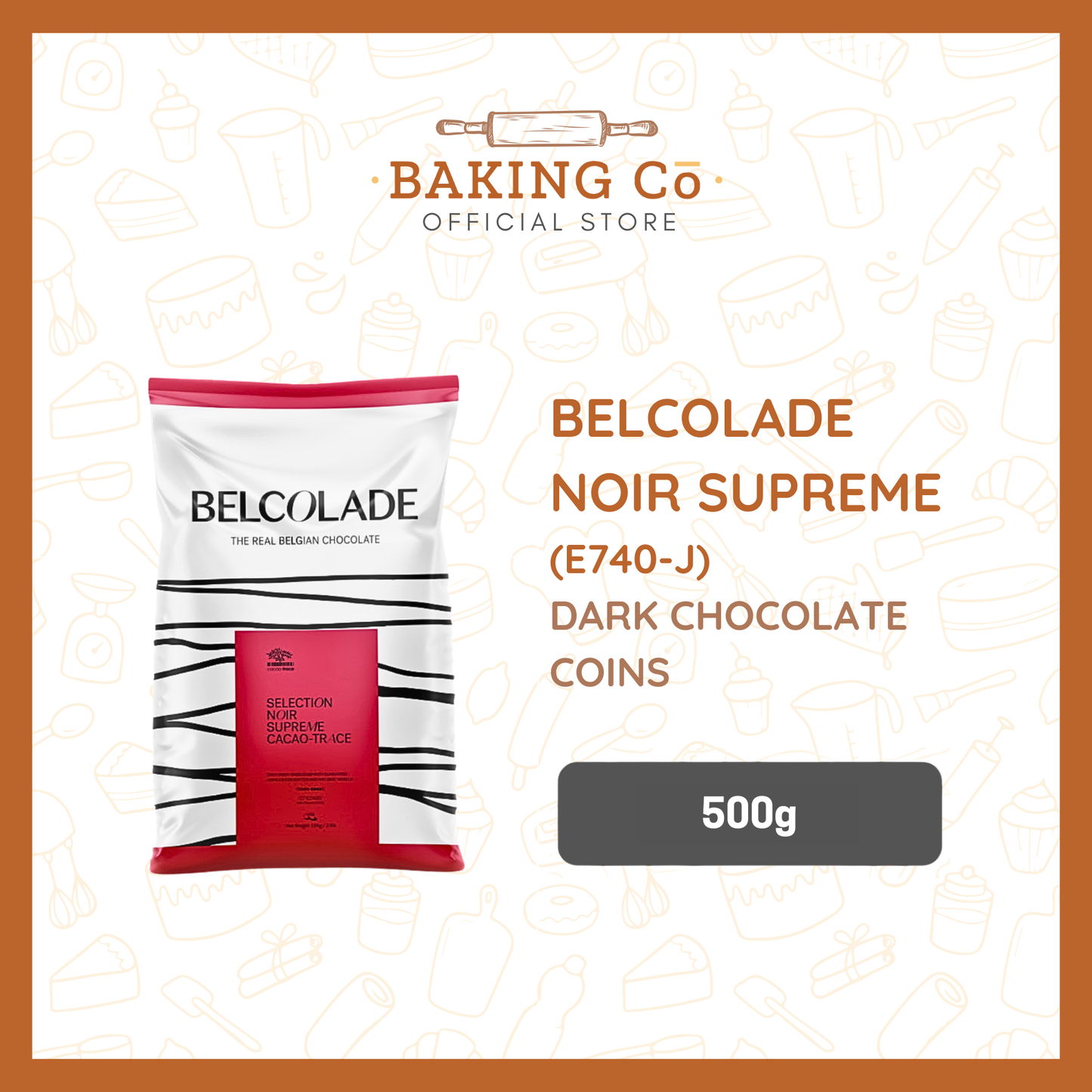 Belcolade 70% Dark Chocolate Coins