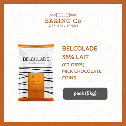 Belcolade 35% Milk Chocolate Coins