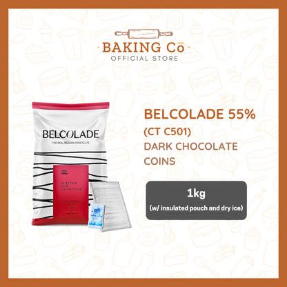 Belcolade 55% Dark Chocolate Coins
