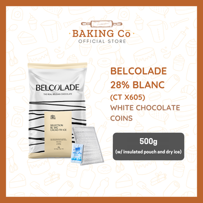 Belcolade 28% White Chocolate Coins