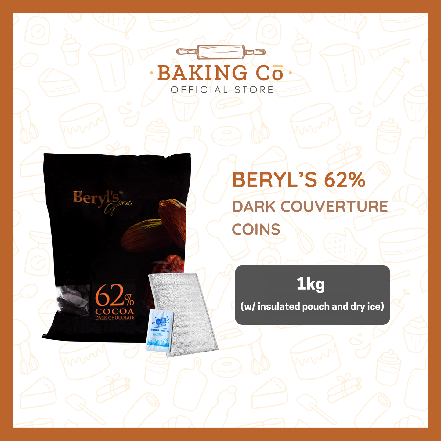 Beryl's 62% Dark Chocolate Coins