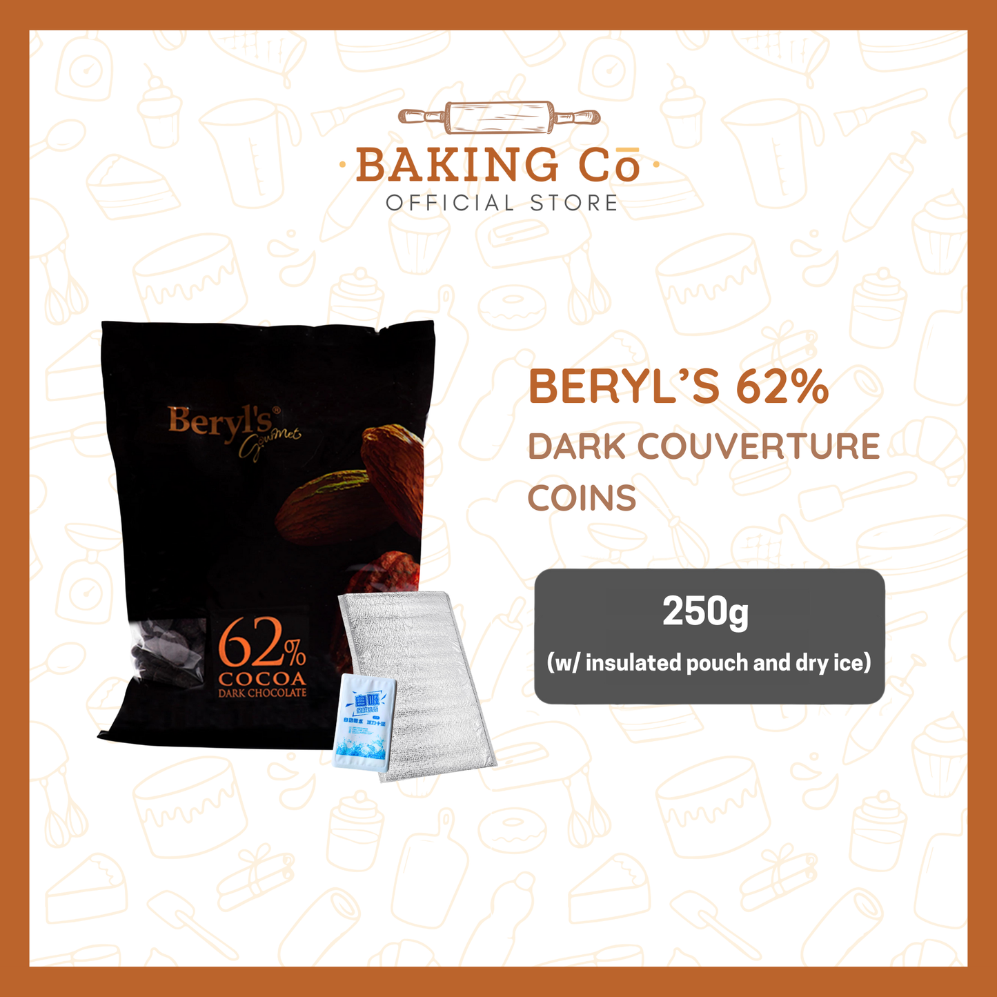 Beryl's 62% Dark Chocolate Coins
