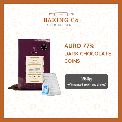 Auro Chocolate 77% Dark Chocolate Coins