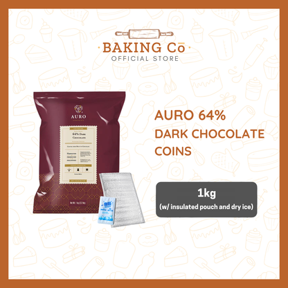 Auro Chocolate 64% Dark Chocolate Coins