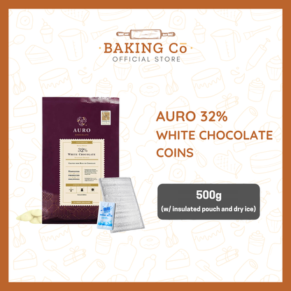Auro Chocolate 32% White Chocolate Coins