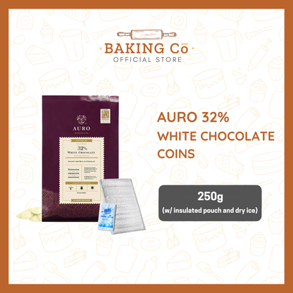 Auro Chocolate 32% White Chocolate Coins