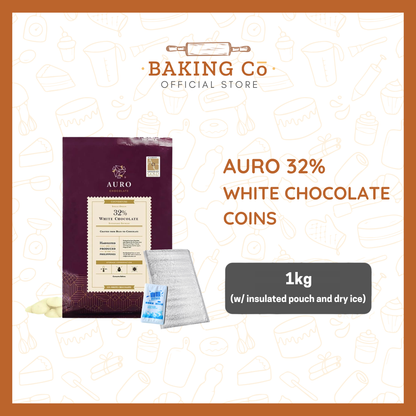 Auro Chocolate 32% White Chocolate Coins